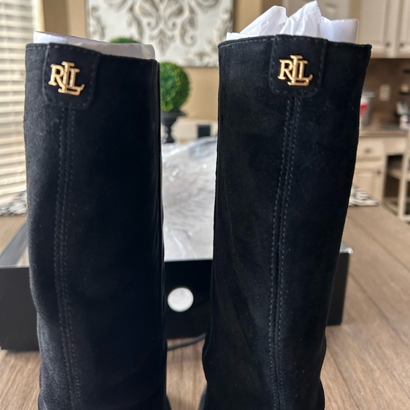 Lauren Ralph Lauren Artizan II Mid Calf Suede Boots. New in box. Never worn. - Picture 8 of 12